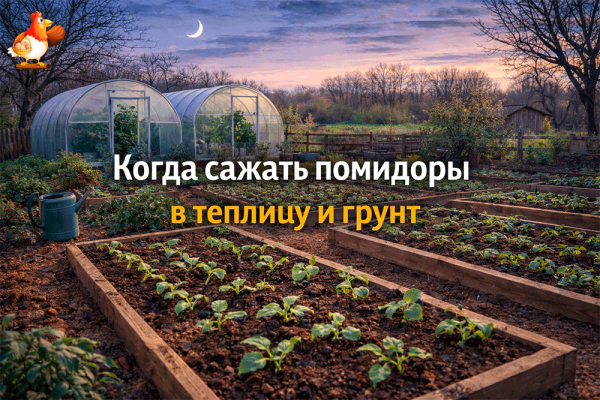 Когда сажать помидоры в теплицу и грунт по регионам – календарь без магии, но с урожаем размером с дачную гордость 🍅😄