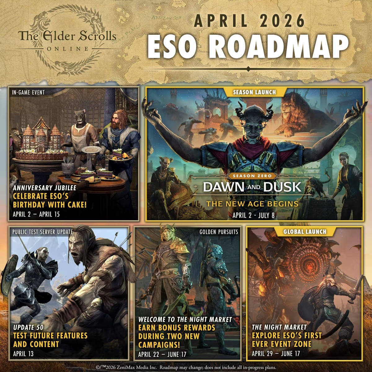 Дорожная карта на апрель