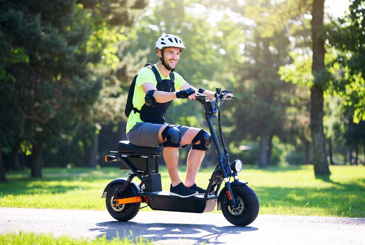 Правильная экипировка для электросамоката — залог безопасности". Alt: "защита для самоката полный набор".