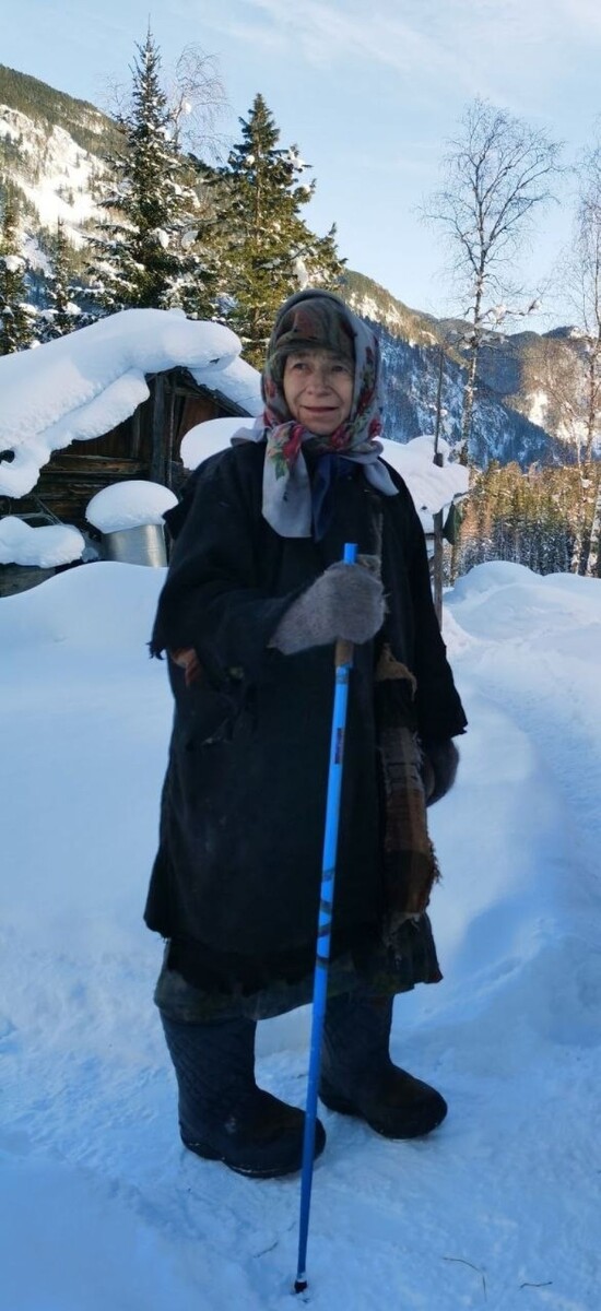    Агафья Лыкова. Источник: Соцсети директора заповедника "Хакасский" Виктора Непомнящего