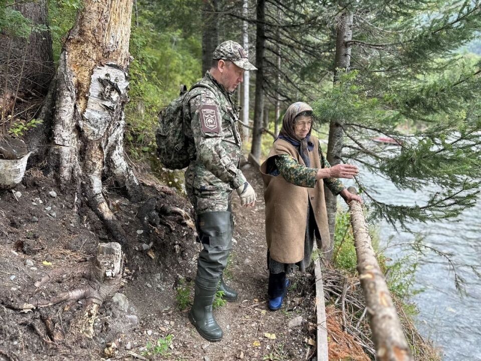    Агафья Лыкова. Источник: Соцсети директора заповедника "Хакасский" Виктора Непомнящего