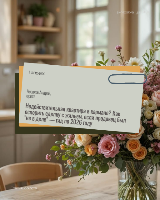 Автор - юрист Носиков Андрей