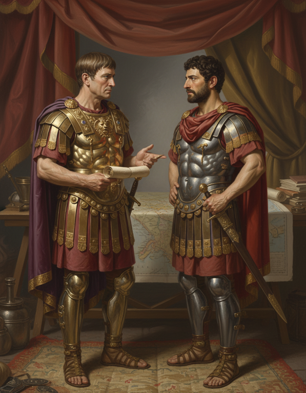 Встречи римского императора Траяна и полководца Адриана