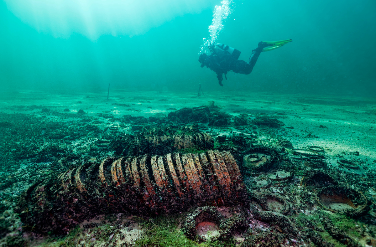 Корабль не сохранился, а вот груз вполне 