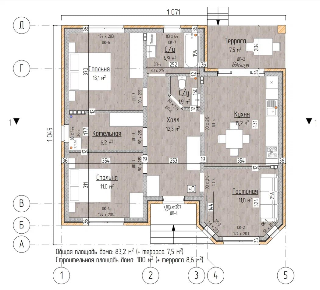 Чертёж-планировка Д-41