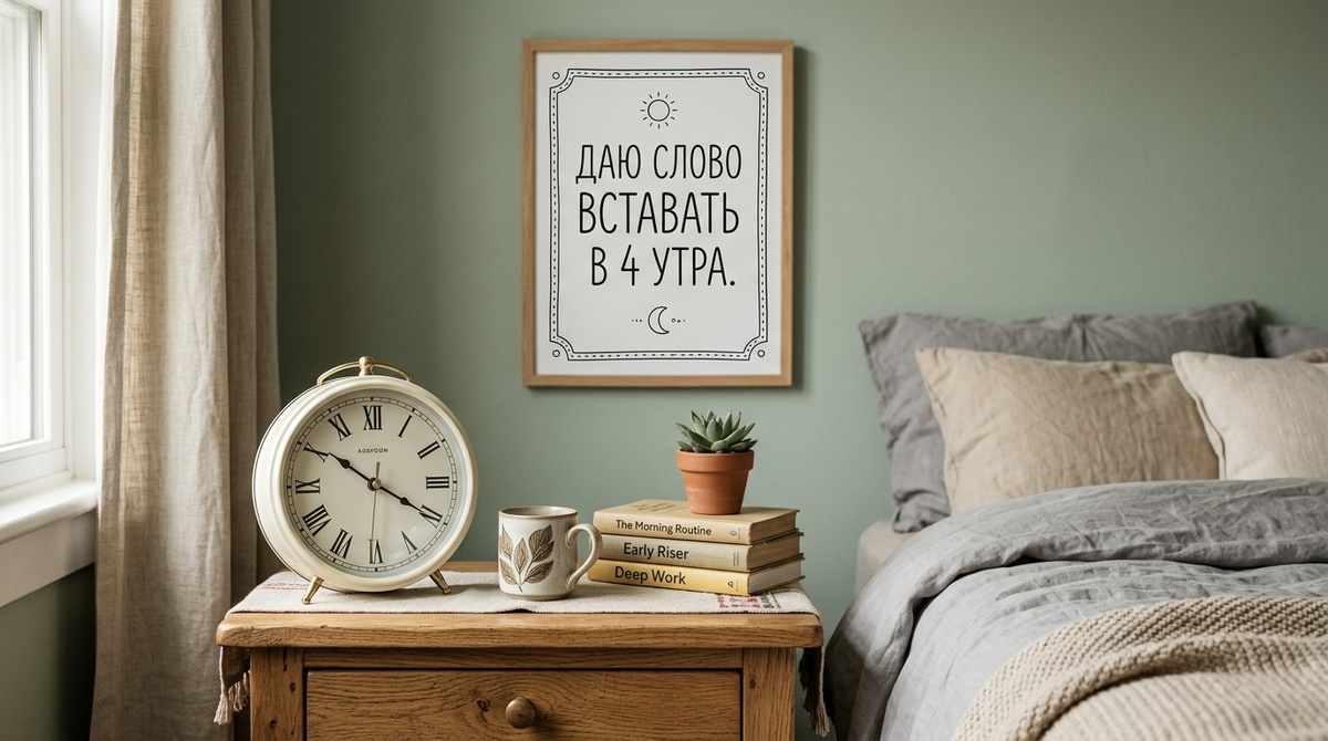 Что будет, если каждый день вставать в 4 утра