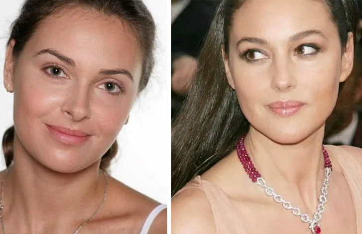 Ольга Фадеева. Справа Моника Беллуччи