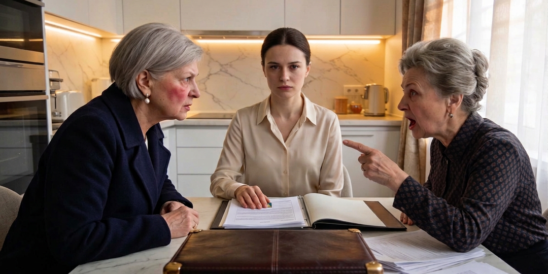 — «Пришли делить. Увидели завещание. Ушли с одними только часами — и то потому, что я сама отдала»