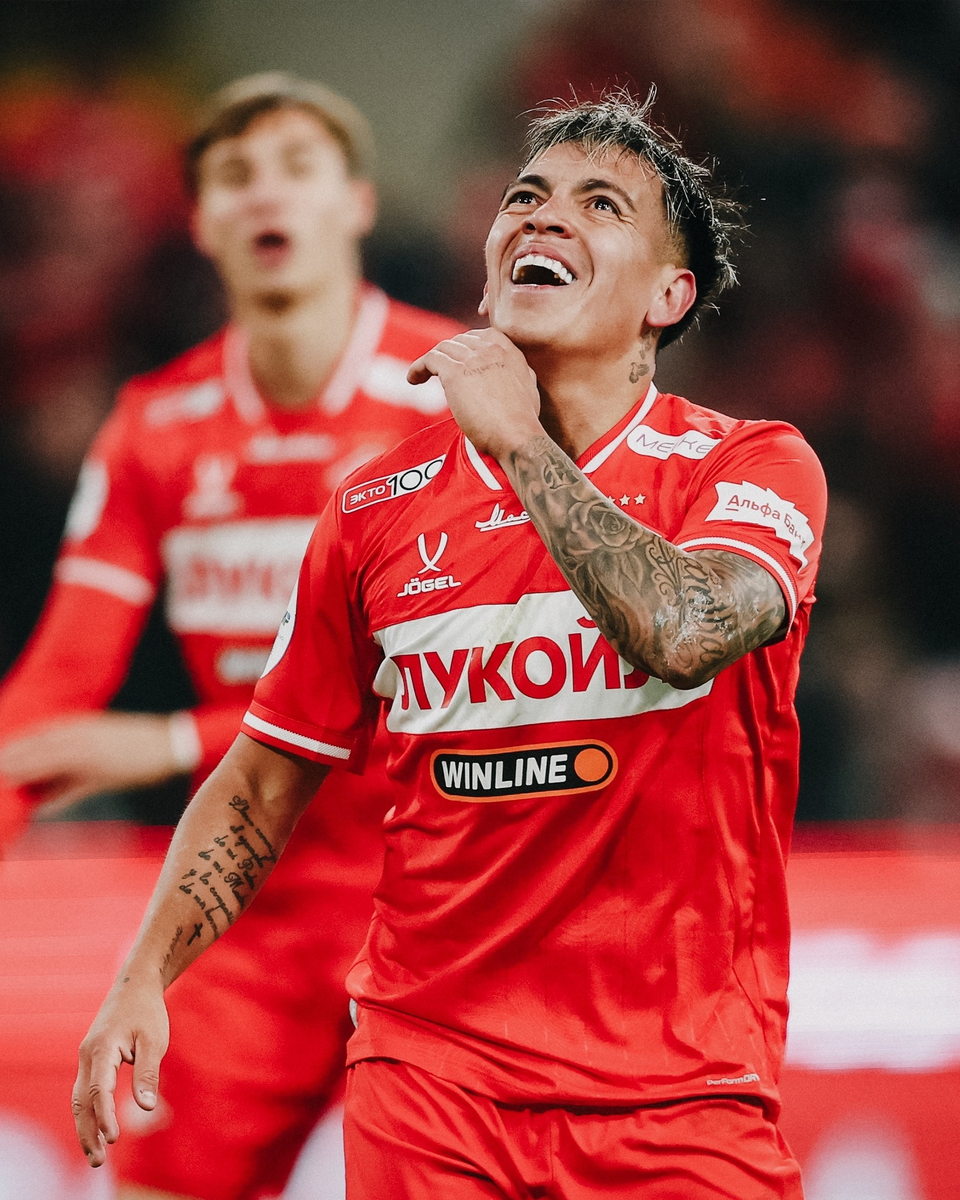 Лучший игрок РПЛ в марте полузащитник "Спартака" Эсекьель Барко. Фото из интернета.