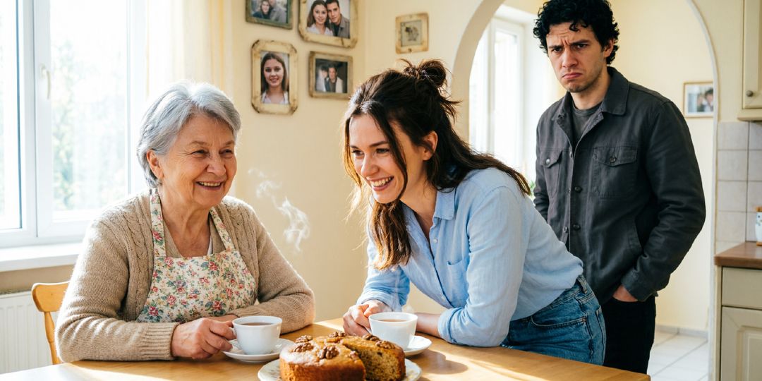 Я до сих пор общаюсь с мамой бывшего, с которым мы расстались 5 лет назад. Она для меня уже родная, но новый парень не понимает этого