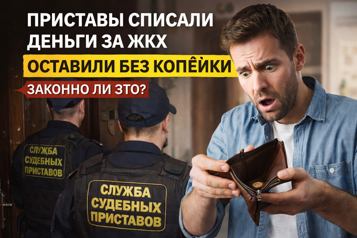 Приставы списали деньги за ЖКХ ? Законно ли это?