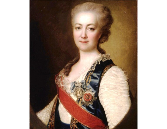                       Д.Г. Левицкий «Портрет княгини Е.Р. Дашковой», 1784 год.