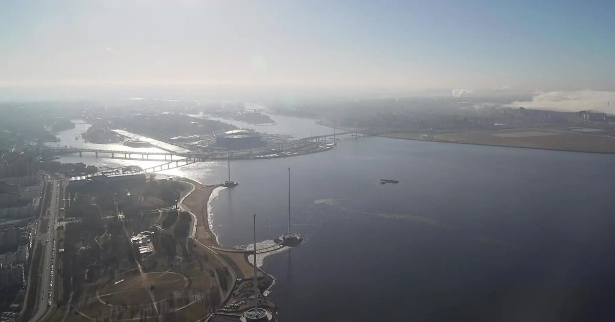    8.50. Фото: скрин записи с камер Лахта Центра