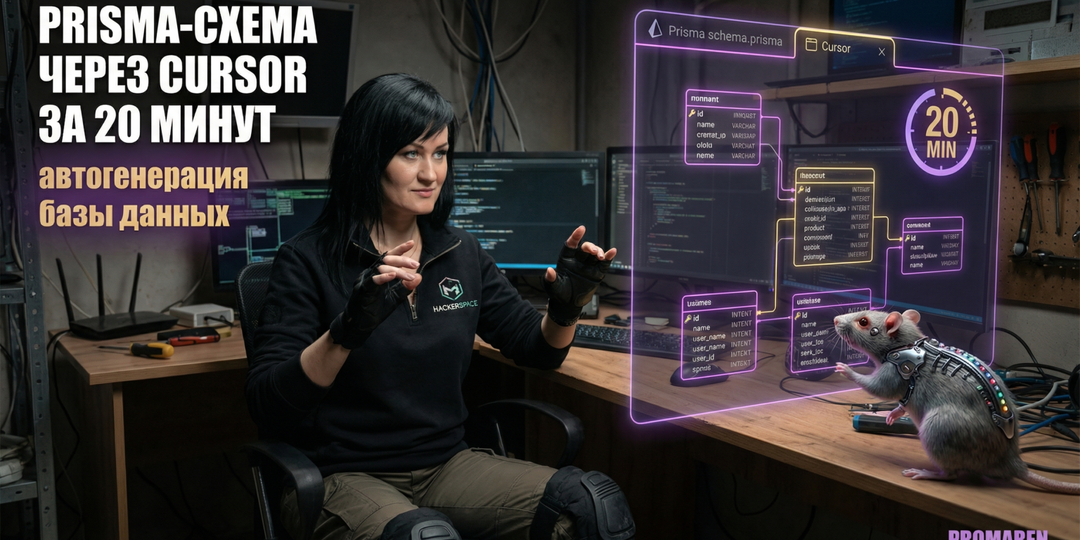Генерация схемы базы данных в Prisma через Cursor за 20 минут
