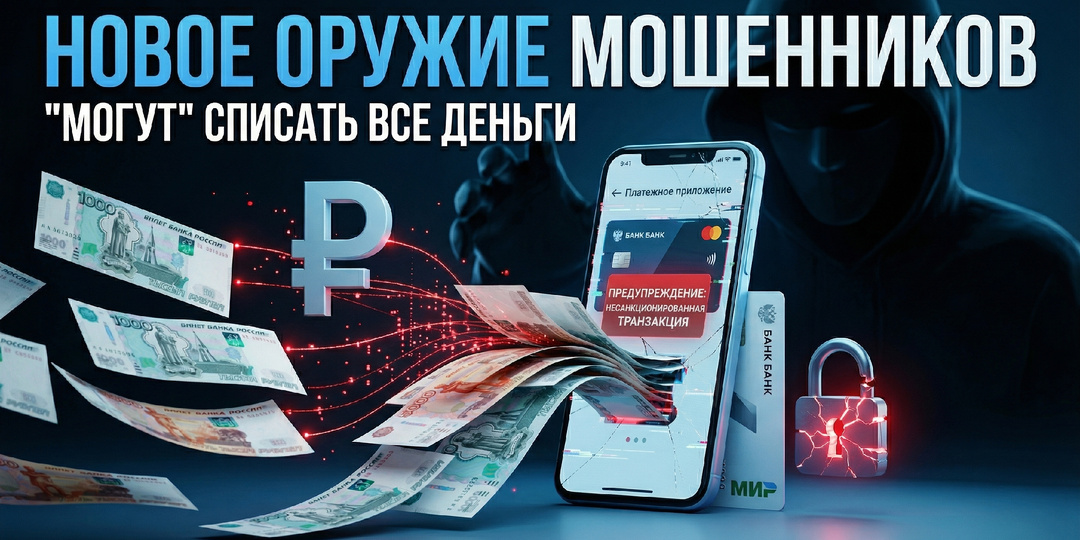 Новое оружие мошенников. Они нашли способ списать все наши деньги