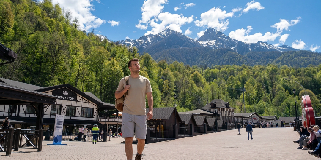 Горная Олимпийская деревня на Роза Хутор: отдых на высоте 1170 метров