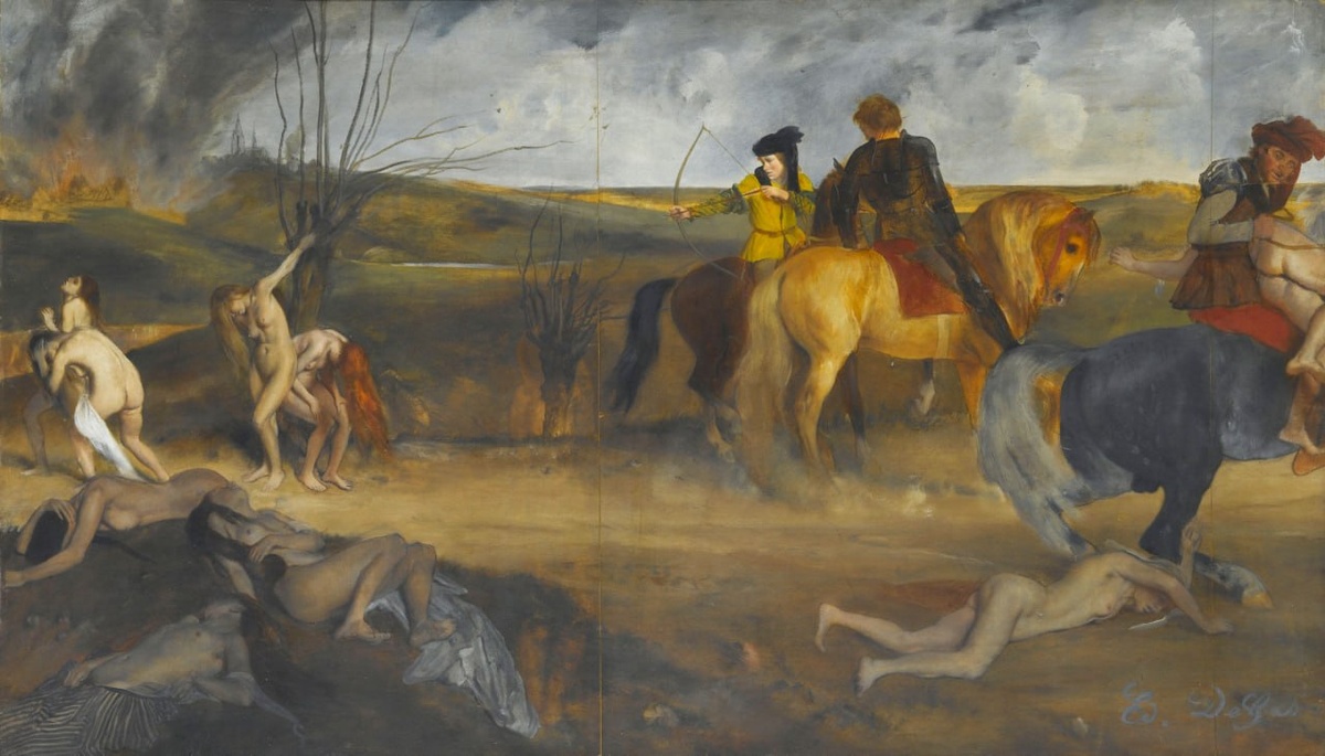 «Эпизод средневековой войны» Эдгар Дега, 1865