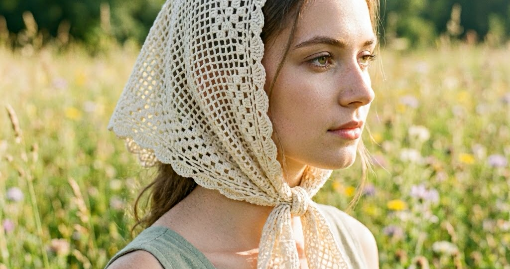 Летняя косынка крючком в филейной технике: стиль, уют и мастер-класс