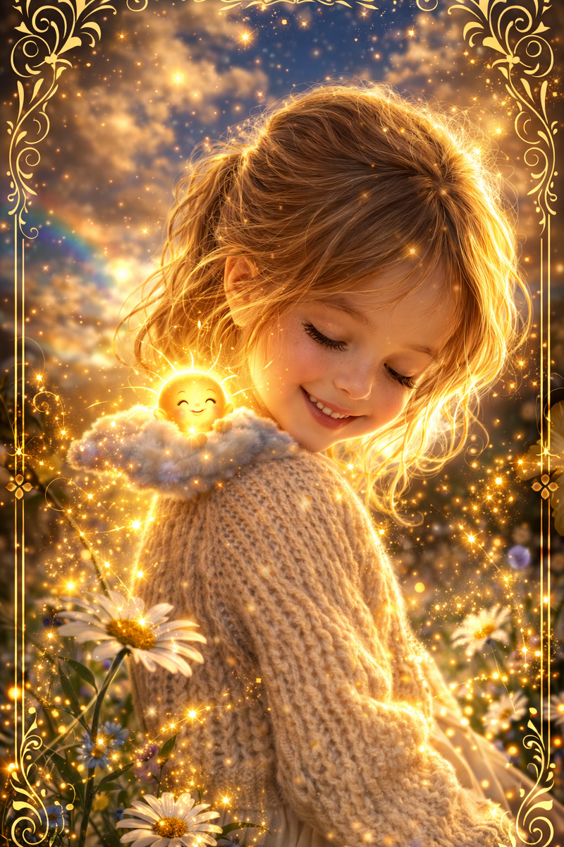 Солнышко на плечико посадила тучка