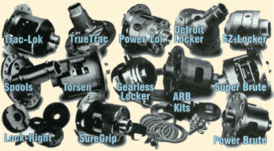 Разные типы блокировок работают по-разному. Отсюда и разное поведение машины в одинаковых условиях.