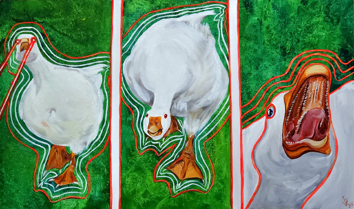 Ева Ильвес "гусь-охранюсь" 2025год