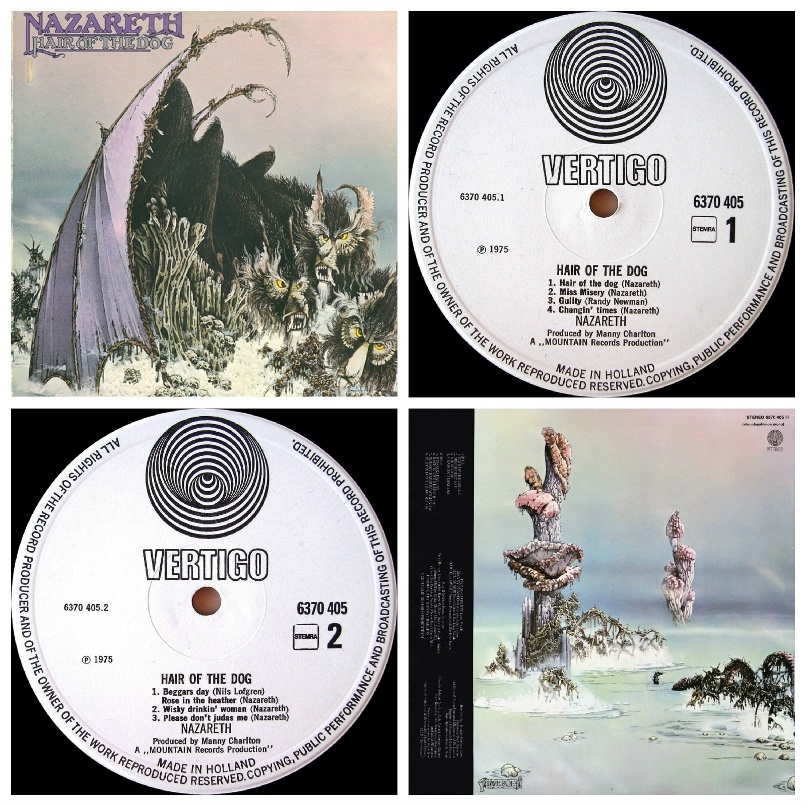 NAZARETH "Hair of the Dog" © 1975 - Vertigo / A&M