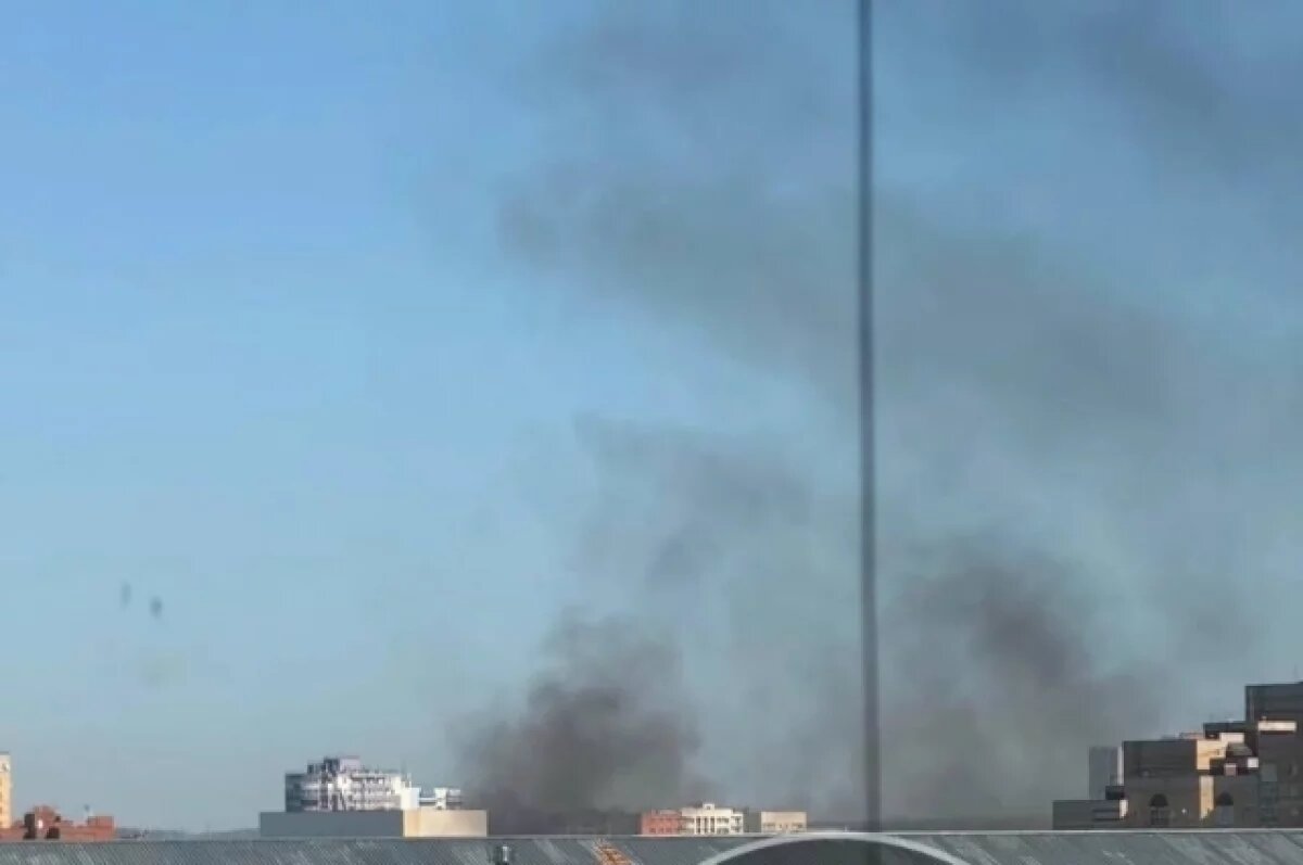    В Перми заметили дым в Мотовилихинском районе