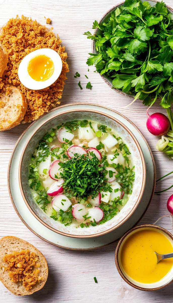 Рецепт. Окрошка с краковской колбасой: Дымный секрет идеального летнего супа, от которого невозможно оторваться. 