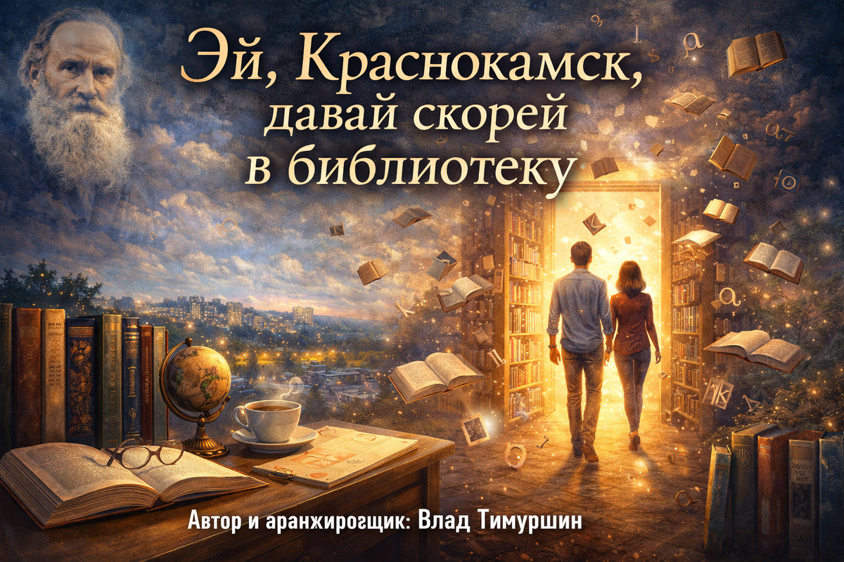 Эй, Краснокамск, давай скорей в библиотеку / Библиотека Краснокамск