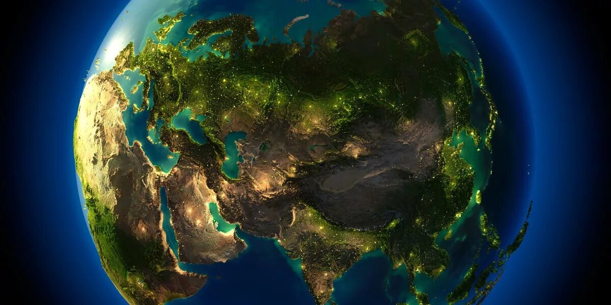Евразия из Космоса