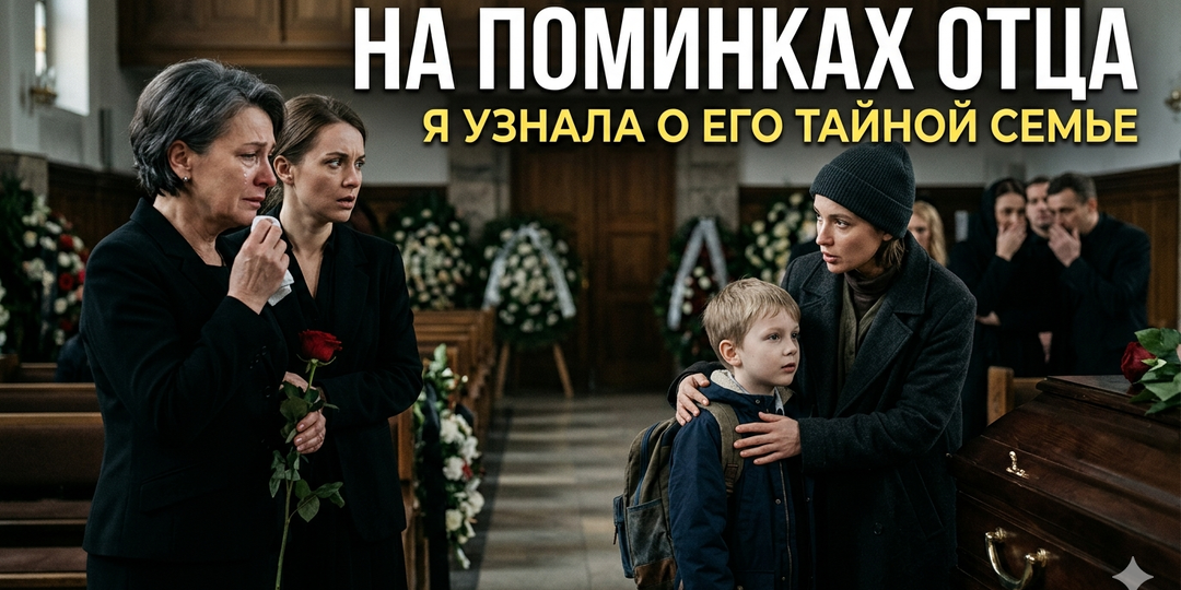 На поминках отца незнакомка подвела к гробу сына: "Попрощайся, Павлик, это твой папа". Позже, вскрыв завещание, все замерли...
