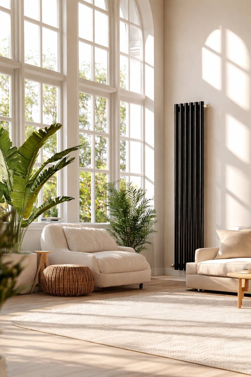 Вертикальный дизайн-радиатор ЦДМ, модель Diametro 