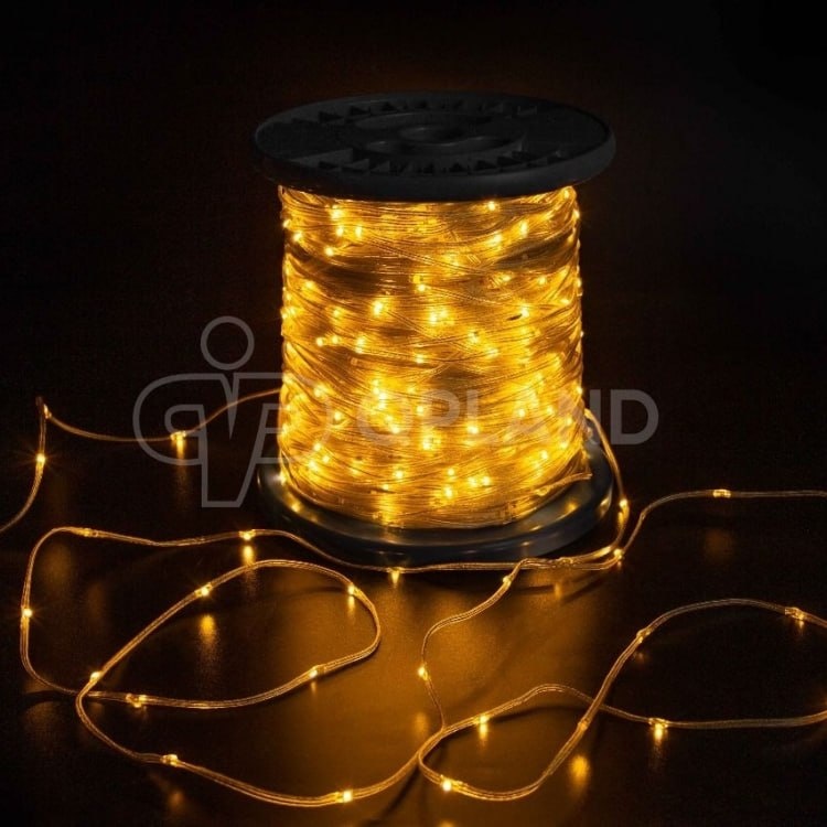 Светодиодная гирлянда «Краса» 200м, 2000 LED, тёплое свечение, прозрачный провод