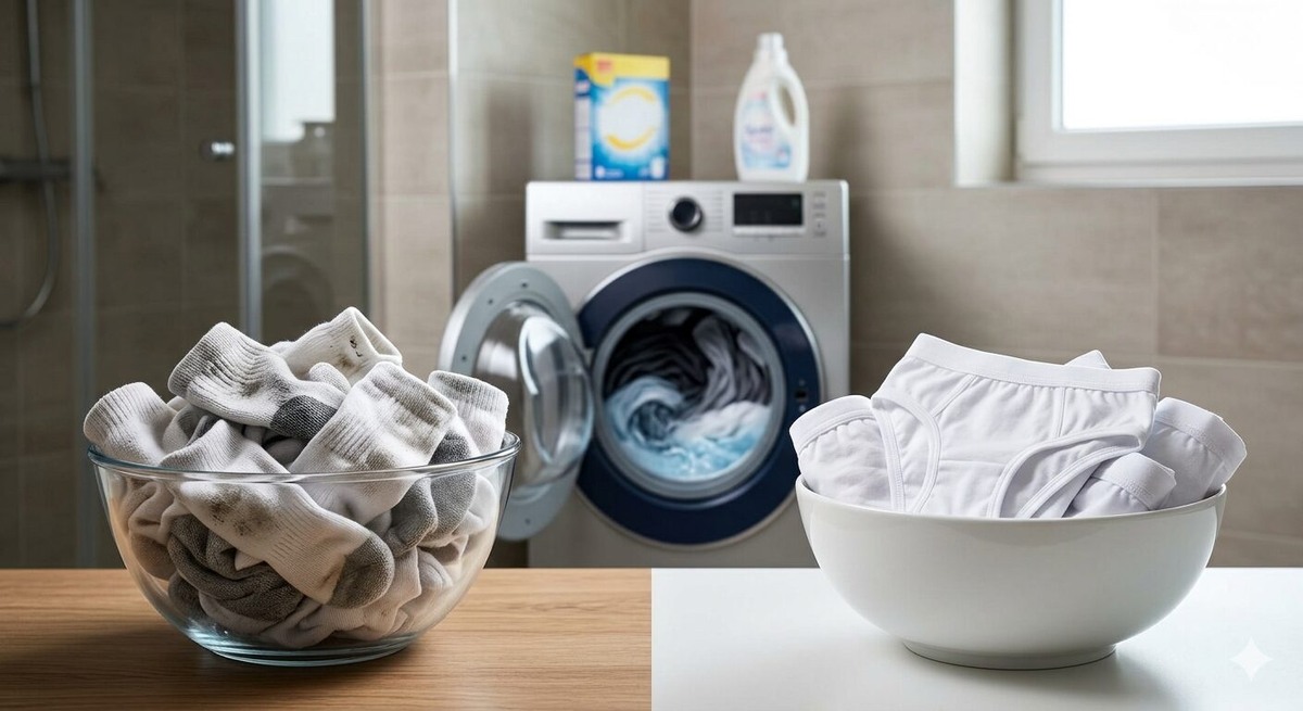 Гигиена стирки: почему нельзя (или можно) смешивать нижнее белье и носки? Дмитрий Петров📷
