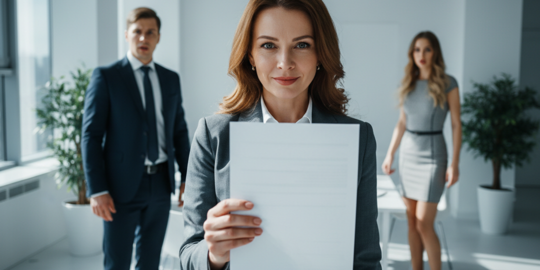 – Эта должность теперь моя, собирай вещи! – нагло заявила секретарша мужа. Я молча уступила кресло, а через три дня она получила приказ об у