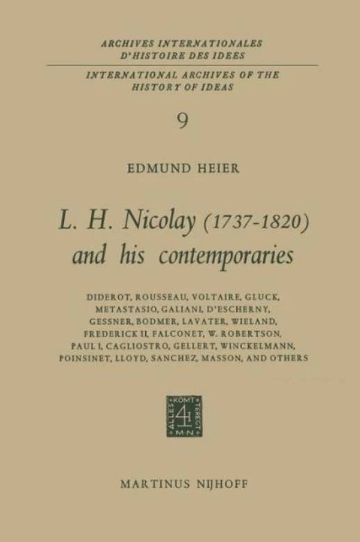 Обложка книги «L. H. Nicolay (1737-1820) and his contemporaries» by Heier, Edmund. 1965