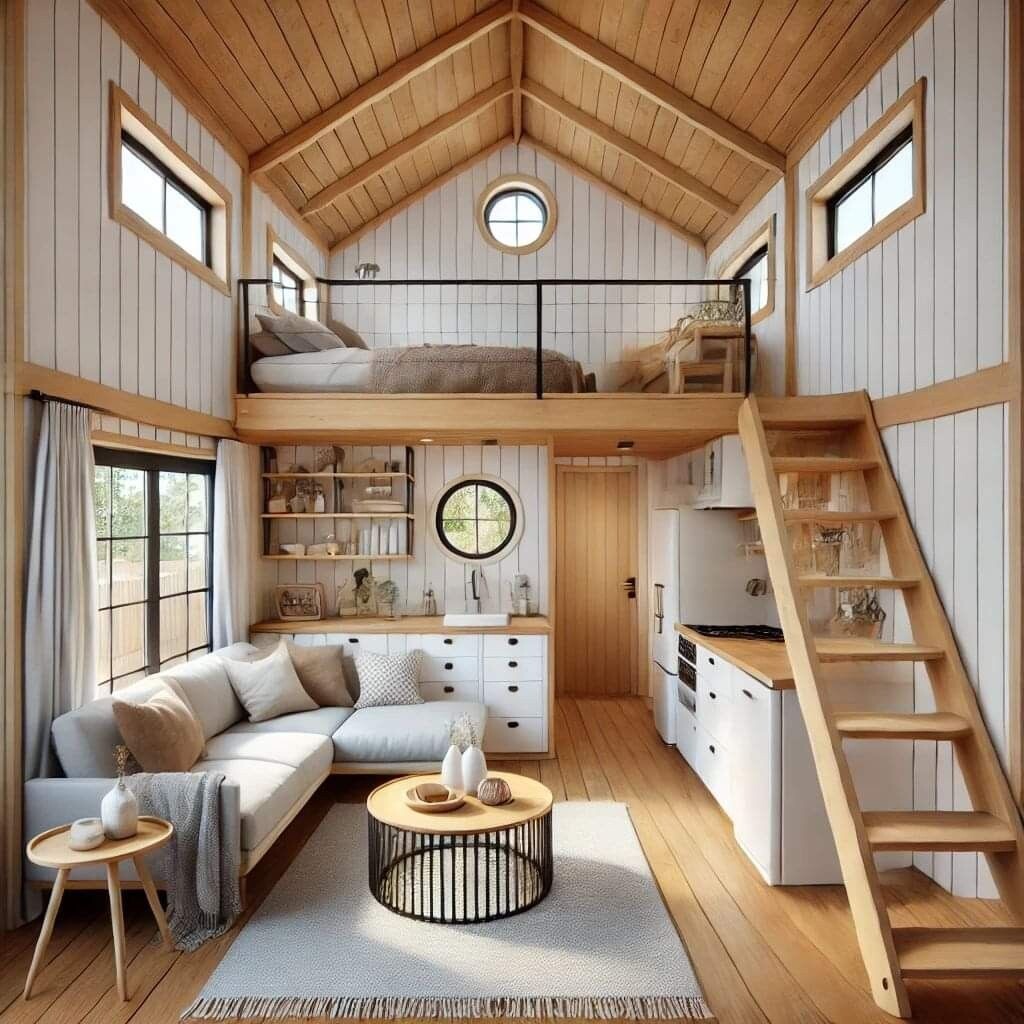 BarnFrame s47 с антресолью-спальней