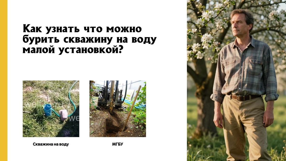 Узнаем можно пробурить скважину на воду на участке с помощью МГБУ или нет