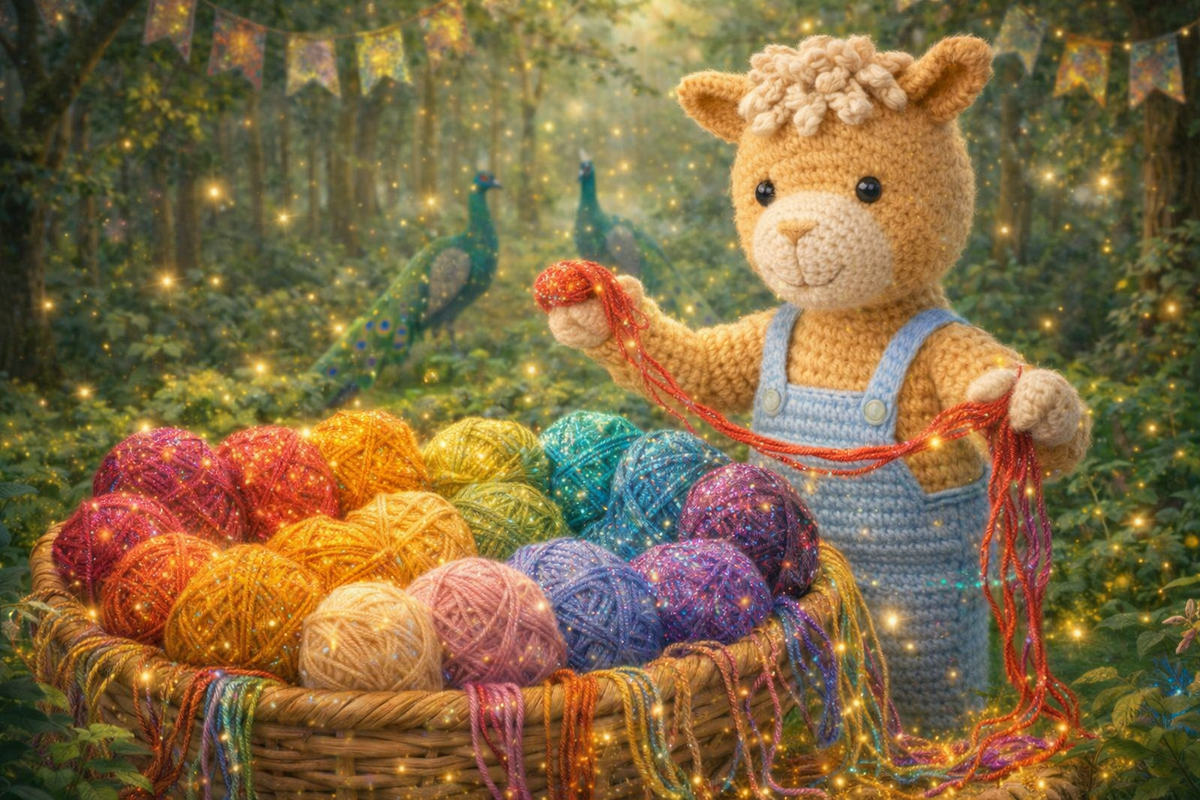 В пряже Волшебного Леса Hollywool нашлись все цвета и оттенки радуги для идеального Пледа Дружбы!