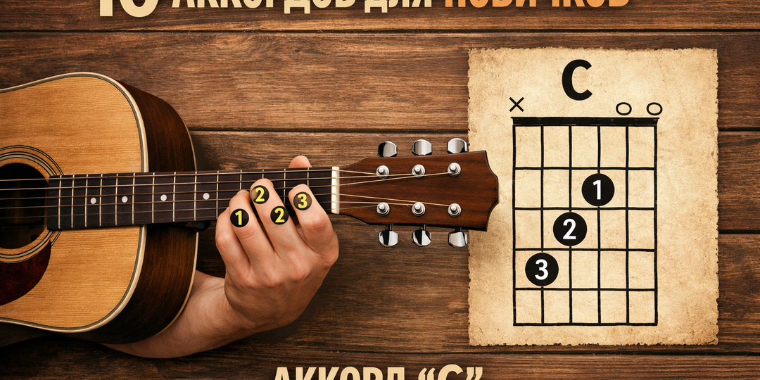10 аккордов для гитары, которые должен знать каждый новичок 🎸