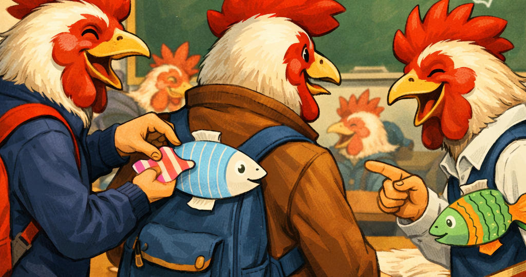 1 апреля во Франции - рыбы везде