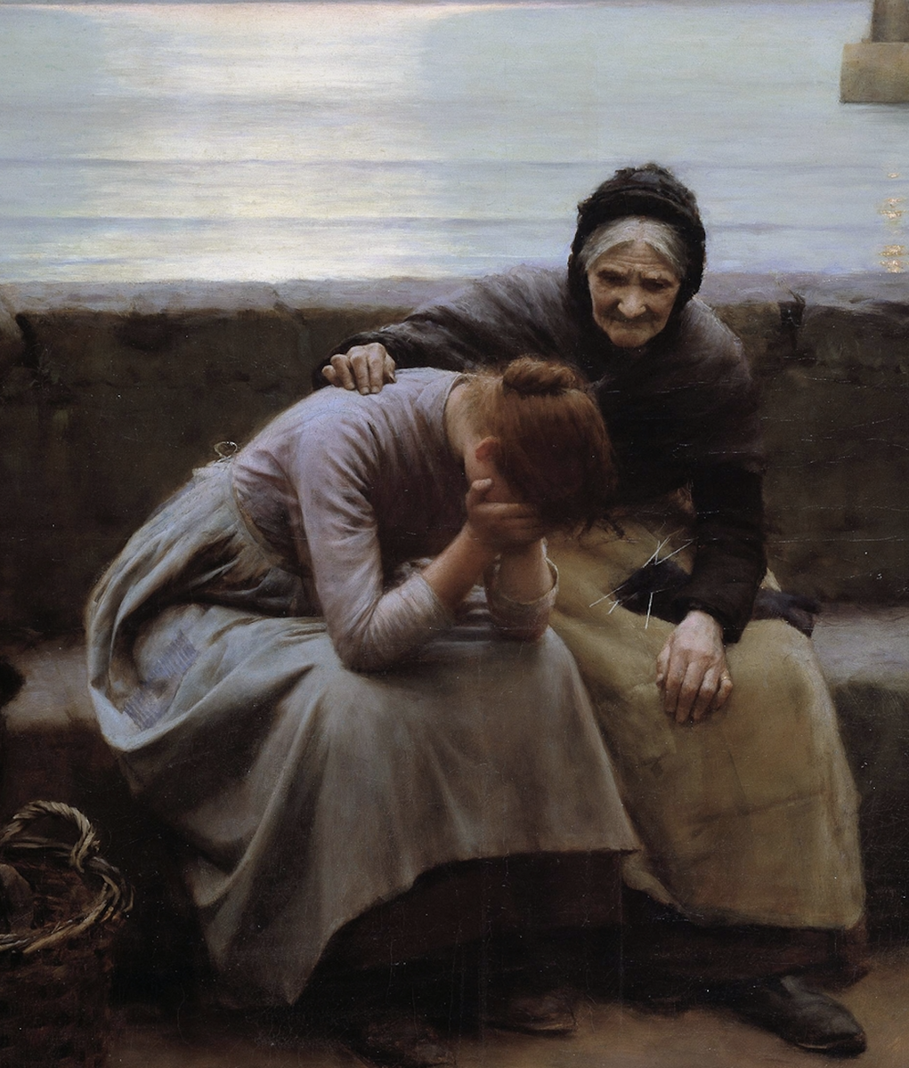 Уолтер Лэнгли, «Утро вечера мудренее, но чьё-то сердце разбилось», фрагмент картины