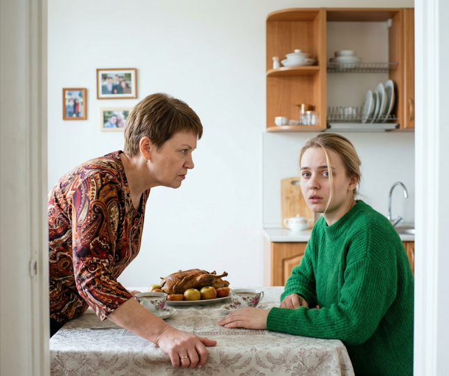 "Ты родила в шестнадцать?" — свекровь устроила допрос, не зная, что девочка называет Дашу мамой не по документам