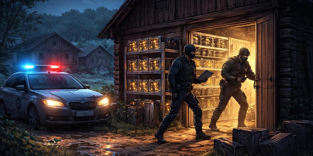 ⚡️ Подпольную майнинг-ферму накрыли в калужской деревне