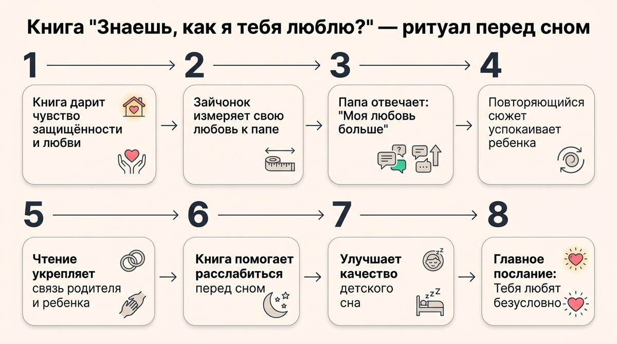 Книга «Знаешь, как я тебя люблю?» — ритуал перед сном  📷
