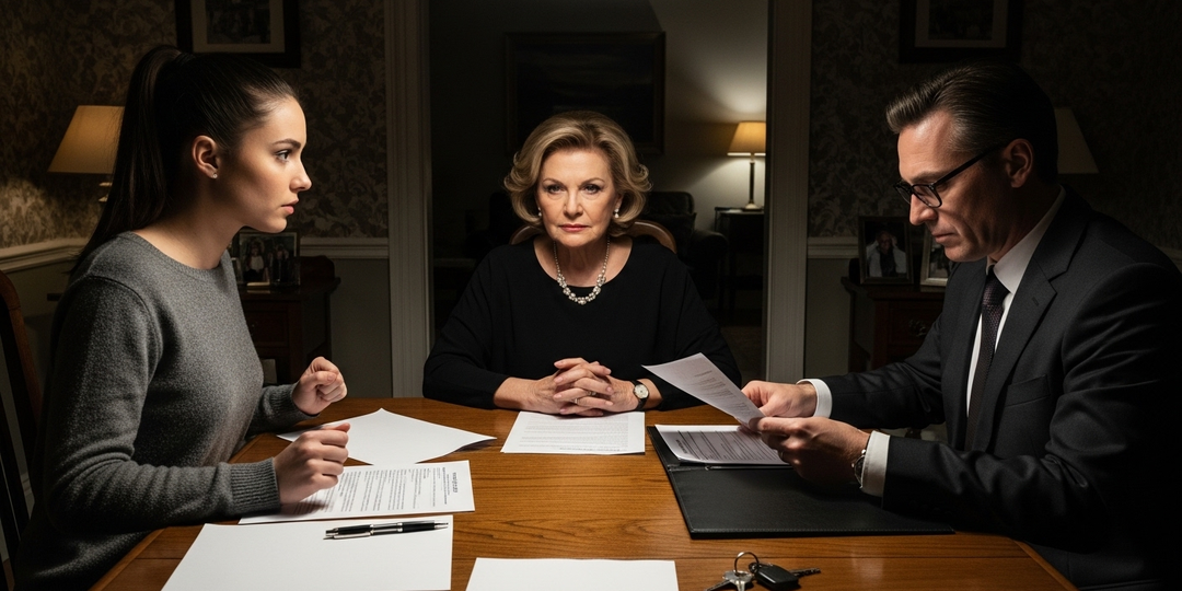 Свекровь привела юриста делить наследство невестки, но та отказалась подписывать документы