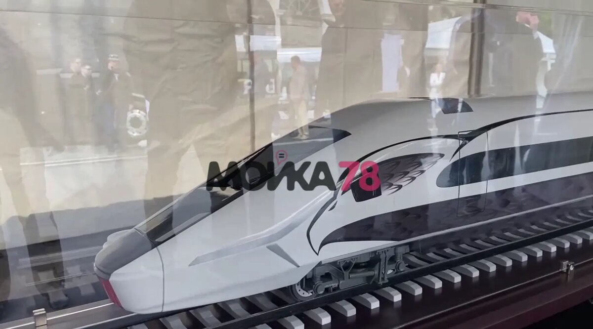    Макет поезда, представленный на ТранспортФесте в мае 2025 года. Фото: Мойка78