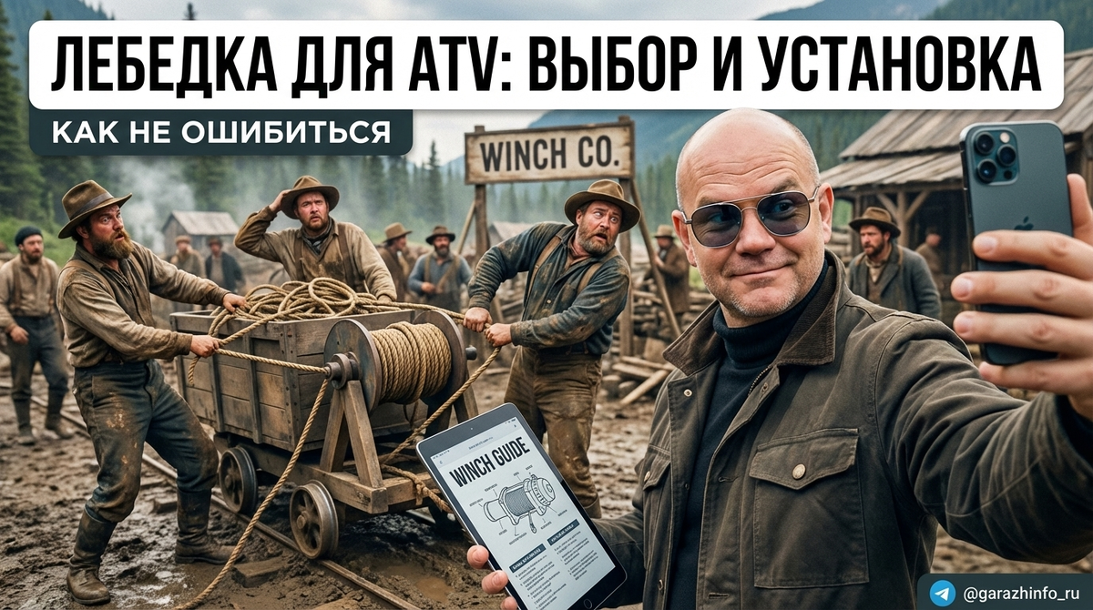    Установка лебедки на квадроцикл поможет справиться с трудными ситуациями на природе. Zero8