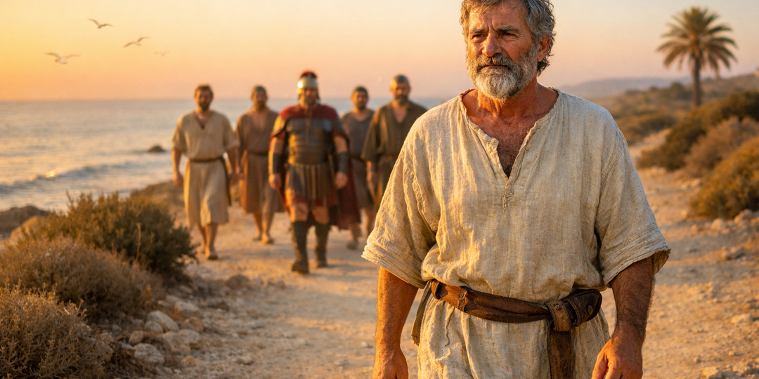 Встреча Петра с посланцами Корнилия (Деян. 10:17–23)