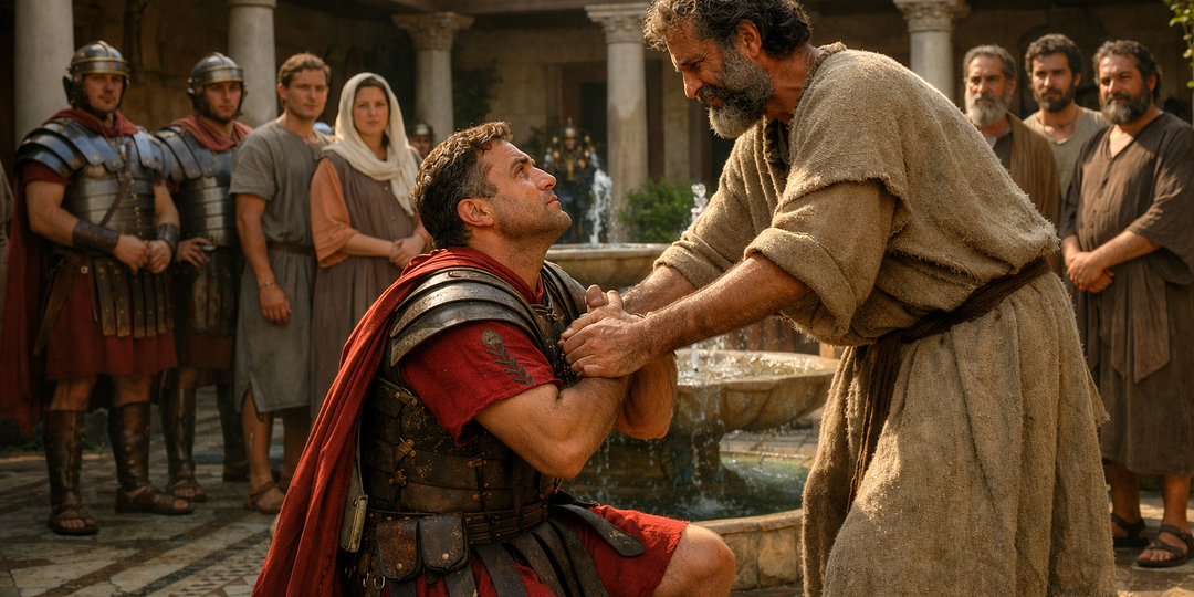 Петр в доме Корнилия (Деян. 10:23–33)